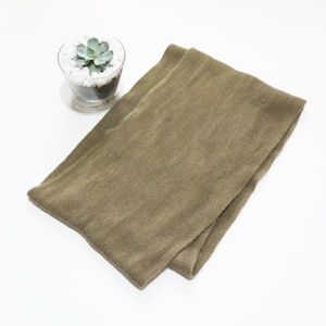 Light Brown Knitted Infinity Scarf